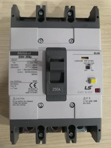 ELCB LS 3P 250A 100-200-500mA 26kA ( EBN203c )